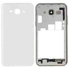 For Galaxy J5(2015) / J500 Full Housing Cover (Middle Frame Bezel + Battery Back Cover) (White) - 1