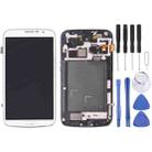 LCD Display (TFT) + Touch Panel with Frame  for Galaxy Mega 6.3 / i9200 / i9205(White) - 1