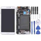 Original LCD Display + Touch Panel with Frame for Galaxy Note III / N900(White) - 1