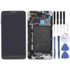 Original LCD Display + Touch Panel with Frame for Galaxy Note III / N900A / N900T(Black) - 1
