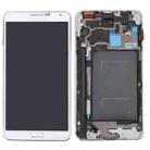 Original LCD Display + Touch Panel with Frame for Galaxy Note III / N900A / N900T(White) - 1