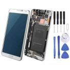 Original LCD Display + Touch Panel with Frame for Galaxy Note III / N9006(White) - 1