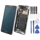 Original LCD Display + Touch Panel with Frame for Galaxy Note III / N900V(Black) - 1