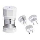 All in 1 EU + AU + UK + US Plug Travel Universal Adaptor(White) - 1