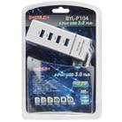 4 Ports USB 3.0 Hub Splitter with LED, Super Speed 5Gbps, BYL-P104(White) - 4