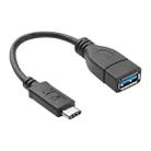 20cm USB 3.1 Type C Male to USB 3.0 Type A Female OTG Data Cable, For Nokia N1 / Macbook 12(Black) - 1