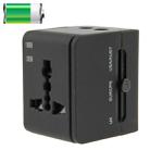 International 2.1A 2-USB EU / AU / UK / US Plug Travel Universal Adaptor(Black) - 1