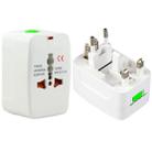 Plug Adapter, Universal EU US UK AU Travel AC Power Adaptor Plug(White) - 1