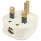 UK Plug Travel Power Adaptor(White) - 1