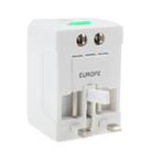 Universal US / EU / AU / UK Travel AC Power Adaptor Plug with USB Charger Socket(White) - 5