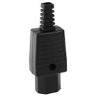 3 Prong Female AC Wall Universal Travel Power Socket Plug Adaptor(Black) - 4