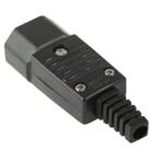 3 Prong Male AC Wall Universal Travel Power Socket Plug Adaptor(Black) - 3