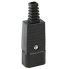 3 Prong Male AC Wall Universal Travel Power Socket Plug Adaptor(Black) - 4