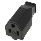 US Plug Female AC Wall Universal Travel Power Socket Plug Adaptor(Black) - 1