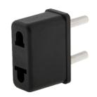 US Plug to EU Plug AC Wall Universal Travel Power Socket Plug Adaptor(Black) - 3
