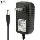 High Quality US Plug AC 100-240V to DC 12V 2A Power Adapter, Tips: 5.5 x 2.1mm, Cable Length: 1m(Black) - 2