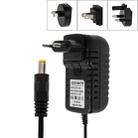 4 in 1 EU Plug + US Plug + UK Plug + AU Plug AC 100-240V to DC 12V 3A Power Adapter, Tips: 5.5 x 2.1mm, Cable Length: about 1.2m(Black) - 1