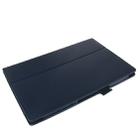 Litchi Texture Leather Case with Holder for Sony Xperia Tablet Z / 10.1(Dark Blue) - 3