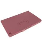 Litchi Texture Leather Case with Holder for Sony Xperia Tablet Z / 10.1(Pink) - 4