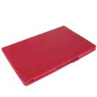 Litchi Texture Leather Case with Holder for Sony Xperia Tablet Z / 10.1(Magenta) - 3
