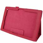 Litchi Texture Leather Case with Holder for Sony Xperia Tablet Z / 10.1(Magenta) - 5
