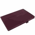 Litchi Texture Leather Case with Holder for Sony Xperia Tablet Z / 10.1(Purple) - 3