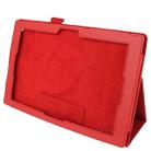 Litchi Texture Leather Case with Holder for Sony Xperia Tablet Z / 10.1(Red) - 5