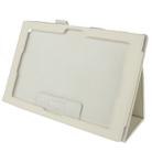 Litchi Texture Leather Case with Holder for Sony Xperia Tablet Z / 10.1(White) - 5