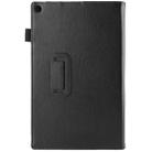 Litchi Texture Leather Case with Holder for Sony Xperia Tablet Z2 10.1(Black) - 4