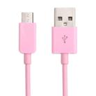 20 PCS 1m Micro USB Port USB Data Cable(Pink) - 1