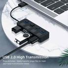 4 Ports USB 2.0 HUB with 4 Switch(Black) - 9