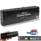 Hi-speed USB 2.0 Docking Station with 8 Ports (2xUSB 2.0 + PS2 Mouse + PS2 Keyboard + RS232 + DB25 + LAN + Upstream),Black(Black) - 1