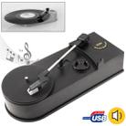 EC008B, USB Mini Phonograph / Turntable / Vinyl Turntables Audio Player, Support Turntable Convert LP Record to CD or MP3 Function(Black) - 1