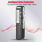 8GB Digital Voice Recorder Dictaphone MP3 Player, Support Telephone recording, VOX function, Power supply: 2 x AAA battery(Black)(Black) - 9