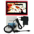 7.0 inch Tablet PC, 512MB+4GB, Android 4.2.2, 360 Degrees Menu Rotation, Allwinner A33 Quad-core, Bluetooth, WiFi(Red) - 8