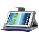 Universal Crazy Horse Texture Horizontal Flip Leather Case with Holder for 8 inch Tablet PC(Dark Blue) - 1