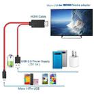 2m Full HD 1080P Micro USB MHL + USB Connector to HDMI Adapter HDTV Adapter Converter Cable - 4