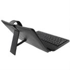 7 inch Universal Tablet PC Leather Tablet Case with USB Plastic Keyboard(Black) - 3