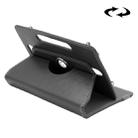ENKAY 9 inch Tablets Leather Case Crazy Horse Texture 360 Degrees Rotation Protective Case Shell with Holder for ONDA V891w, Ramos i9s Pro & Win8, Colorfly i898W & i898A(Black) - 1