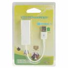USB 2.0 Ethernet Adapter for Tablet PC / Android TV, Length: 20cm(White) - 3