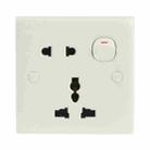 Electric Wall Switch and Socket, EU / AU / US Plug Socket with 1 Switch - 1