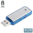 USB Voice Recorder + 8GB USB Flash Disk(Blue) - 1