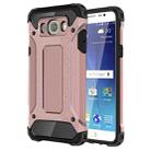 For Galaxy J7 (2016) / J710 Tough Armor TPU + PC Combination Case(Rose Gold) - 1