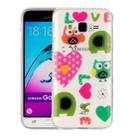 For Galaxy J3 (2016) / J310 Love Owls Pattern IMD Workmanship Soft TPU Protective Case - 1