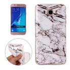 For Galaxy J7(2016) / J710 White Marbling Pattern Soft TPU Protective Back Cover Case - 1