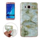 For Galaxy J7(2016) / J710 Green Marbling Pattern Soft TPU Protective Back Cover Case - 1