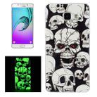 For Galaxy A5 (2016) / A510 Noctilucent Red Eye Ghost Pattern IMD Workmanship Soft TPU Back Cover Case - 1