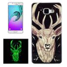 For Galaxy A5 (2016) / A510 Noctilucent Deer Pattern IMD Workmanship Soft TPU Back Cover Case - 1