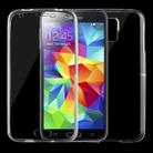 For Galaxy S5 / G900 0.75mm Double-sided Ultra-thin Transparent TPU Protective Case (Transparent) - 1