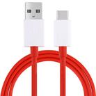 For OnePlus Phone Flash Charging USB to Type-C Data Cable, Length: 1m(Red) - 1
